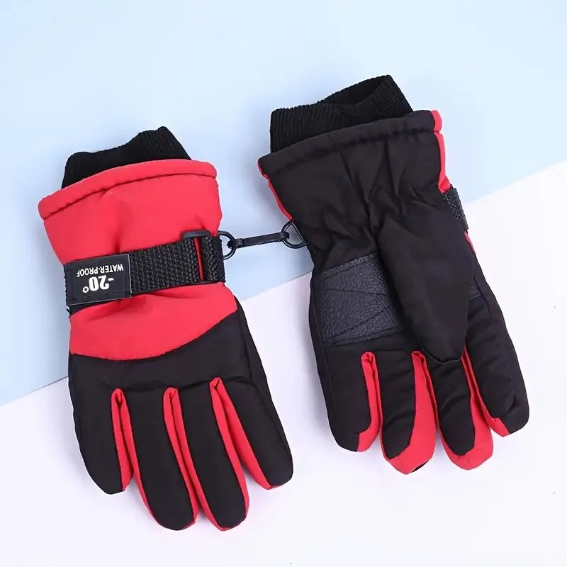 Kids Winter Ski Gloves - Thick Warm Non-Slip Grip, Ages 3 and Up - photo 12