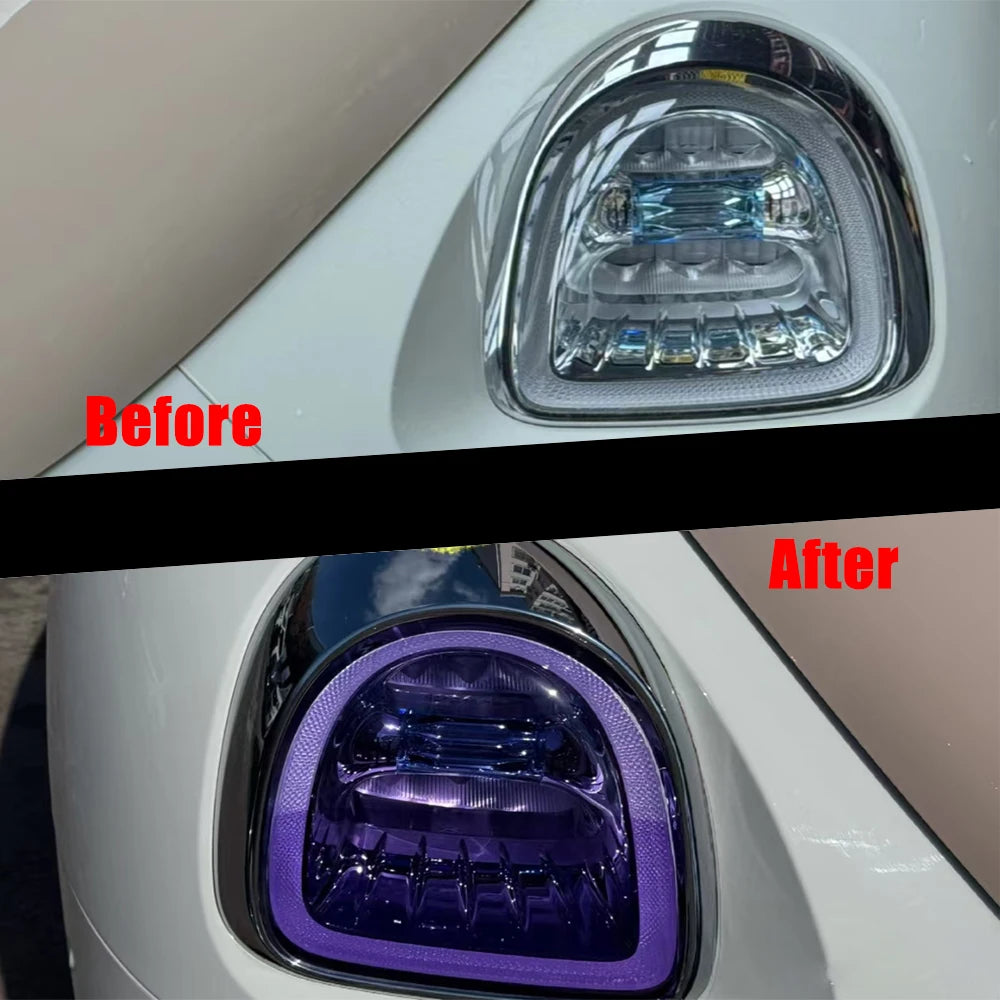 Car Transparent Light Purple Protector Film 30cmx200cm Tint Headlight Taillight Wrap Cover Sticker for Motorcycle Car Accessorie