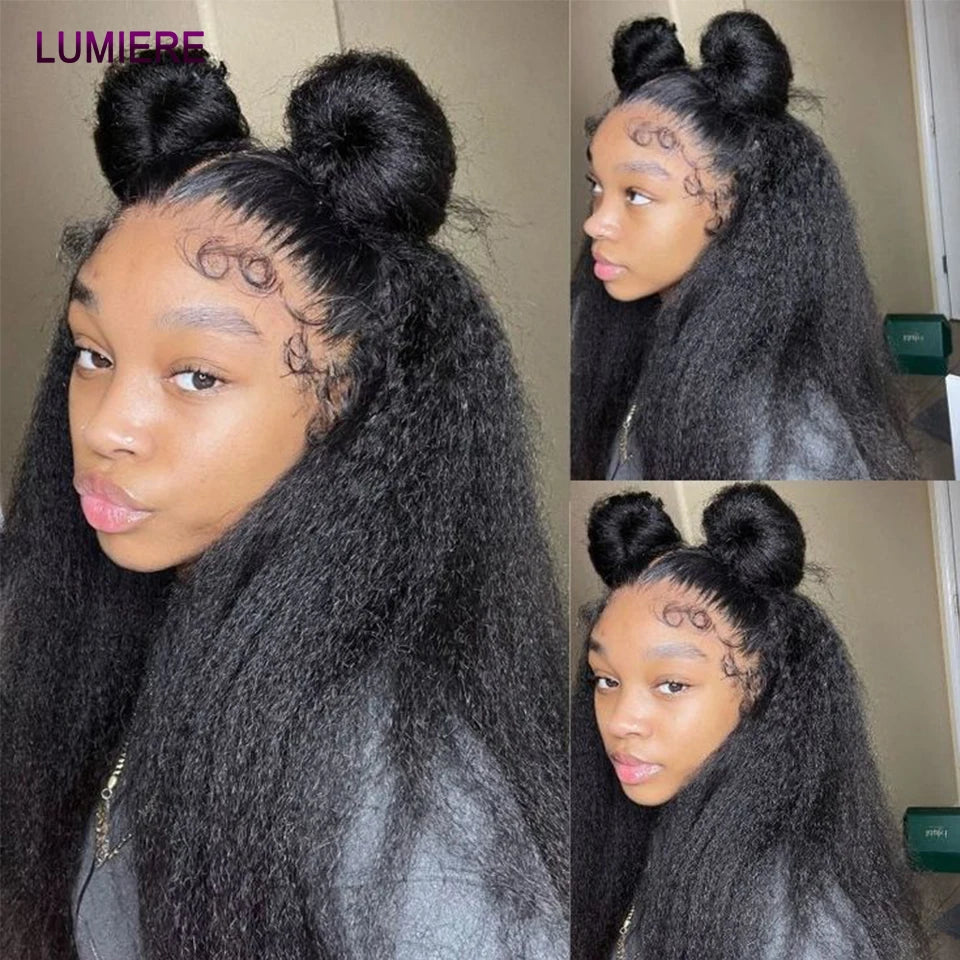 Kinky Yaki Straight Human Hair Bundles Deal Raw Virgin Human Hair Bundles Deal Brazilian Hair Extensions On Sale Clearance