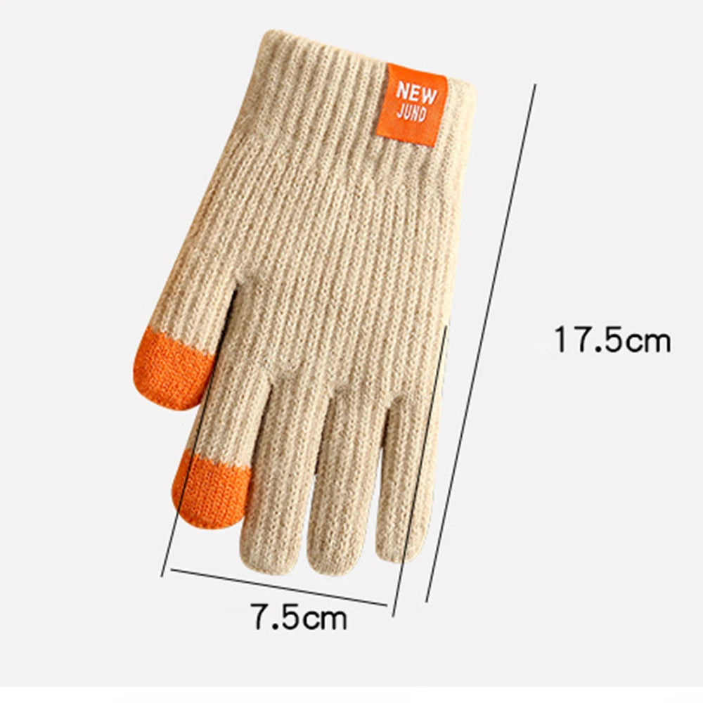 Kids Fleece Lined Knit Gloves - Winter School Gloves 6-12 Years - photo 6