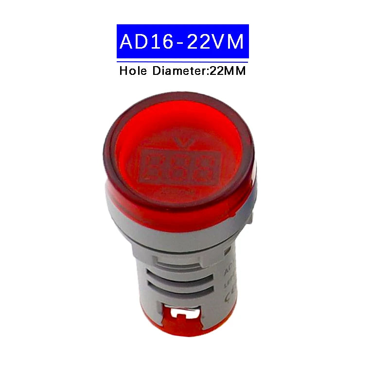 110V 220V AC Digital Voltmeter Ammeter 50-500V 0-100A Square Round Voltage Current Meter Car Volt Tester Test Gauge Amp Detector