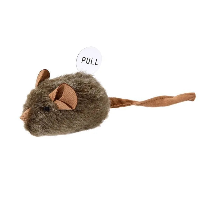 Squeaky Mouse Smart Induction Sound Plush Small Mouse Self-entertainment Distraction Cat Teaser Pet Toy Sale Cat Toy Simulation