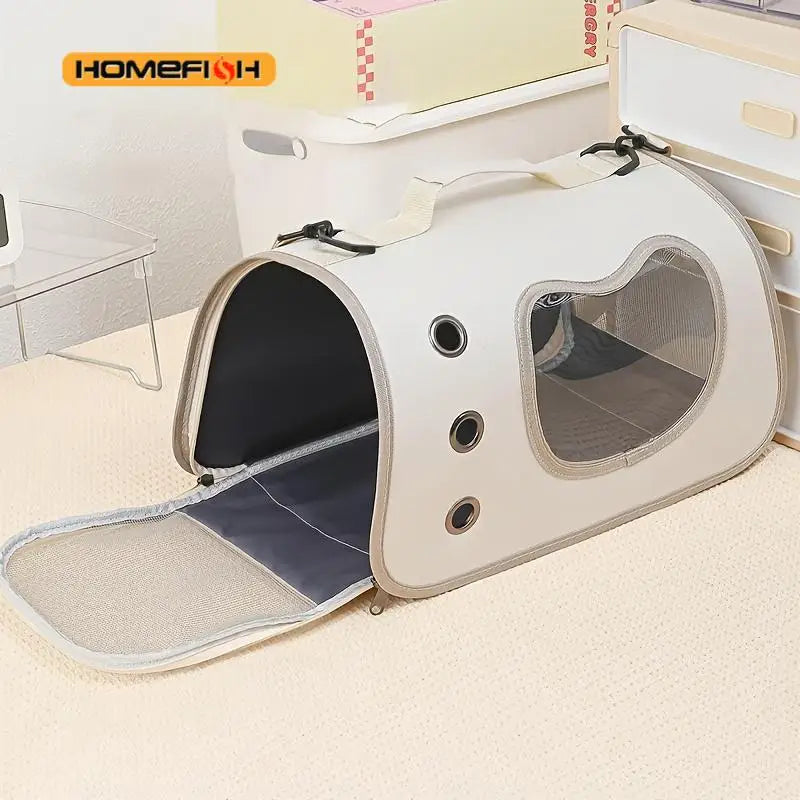 Foldable Cat Shoulder Bag - Breathable Carrier for Kittens – photo 3