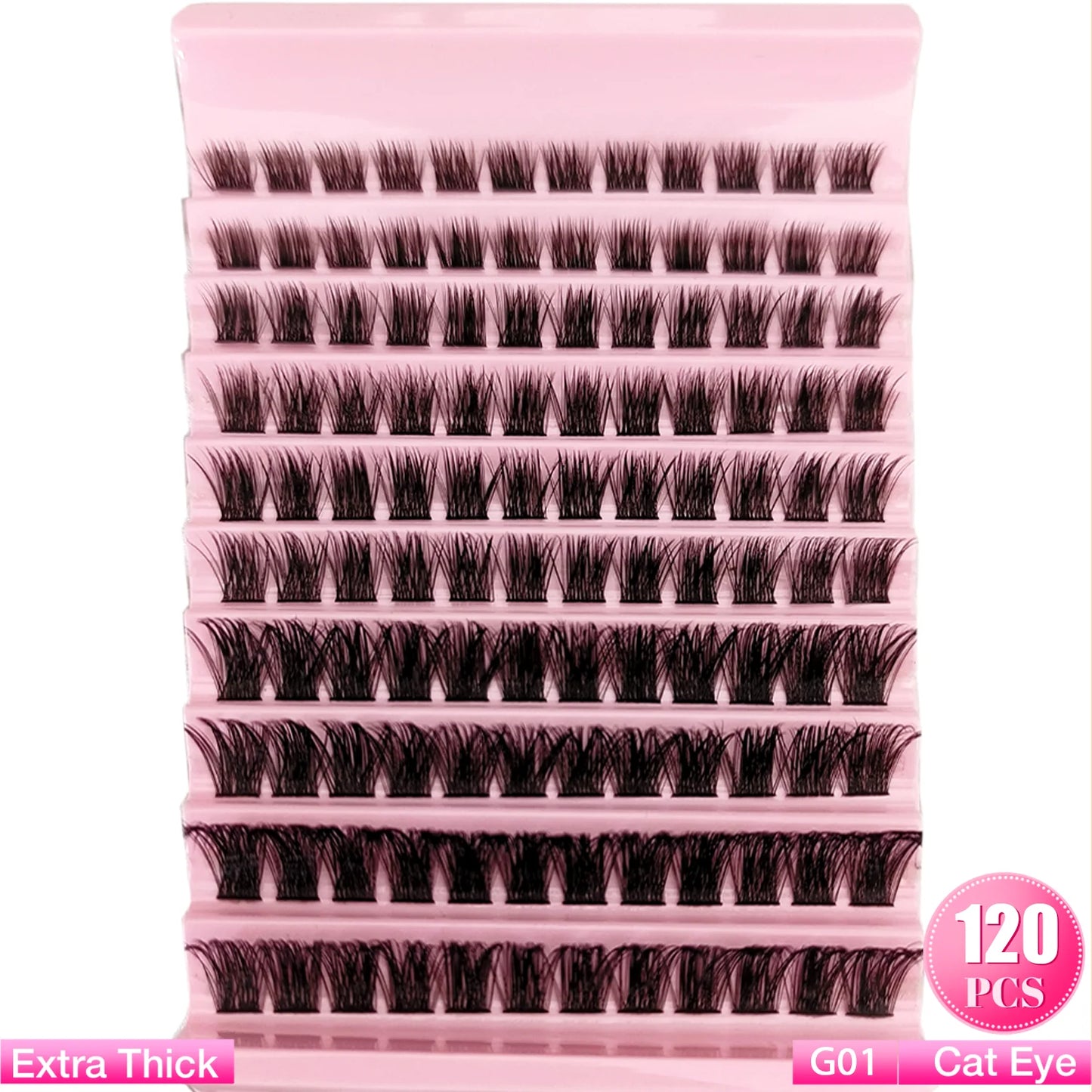 Mixed Tray Individual Cluster Lashes - 160pcs Natural Look