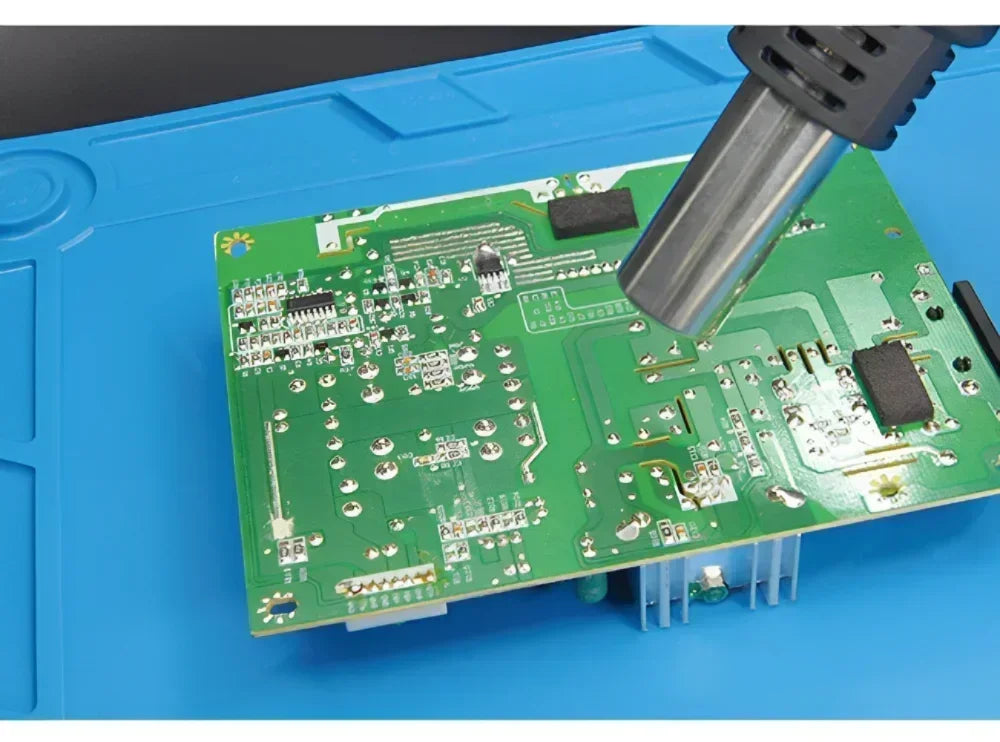 Magnetic Mat Silicone Repair Mat Circuit Board Soldering Pad Heat Resistant 932°F Anti-Static for ESD Iron Phone Repair