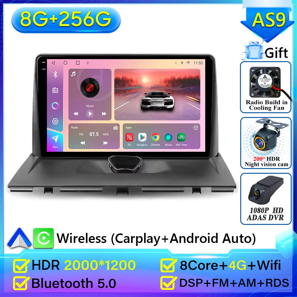 Car Radio Carplay For Peugeot Expert 2 For Citroen Jumpy For Fiat Scudo For Toyota Proace 2007-2017 Navigation GPS Android Auto