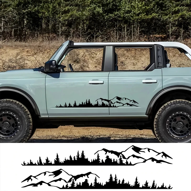 Carlow Hills and Forest Scene Outdoor adventure designs, outdoor adventure stickers nature themed decorations durable vinyl