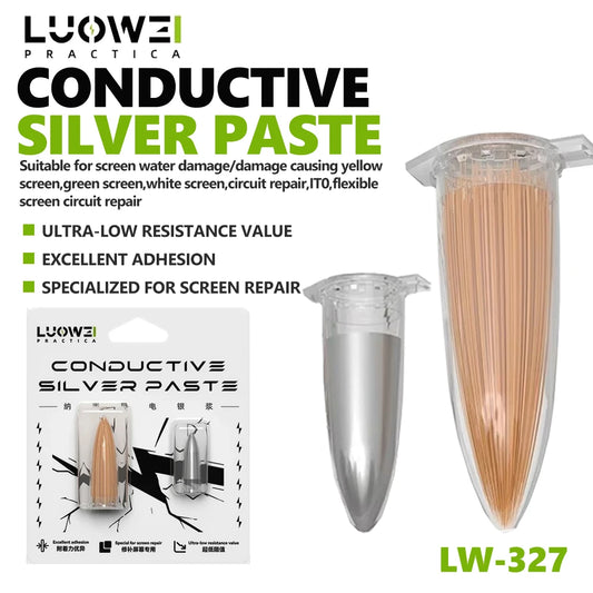 LUOWEI LW-327 Nano Conductive Silver Paste for Mobile Phone Screens IT0 Flexible Screen Circuit Repair Circuit Restoration Tool