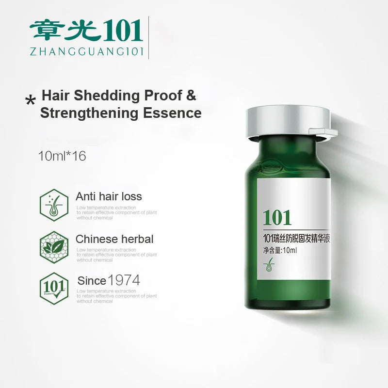 Powerful Zhangguang 101 Shedding Proof & Strengthening Essence 10ml X16 Chinese Herbal Formula Oil Control Tonic