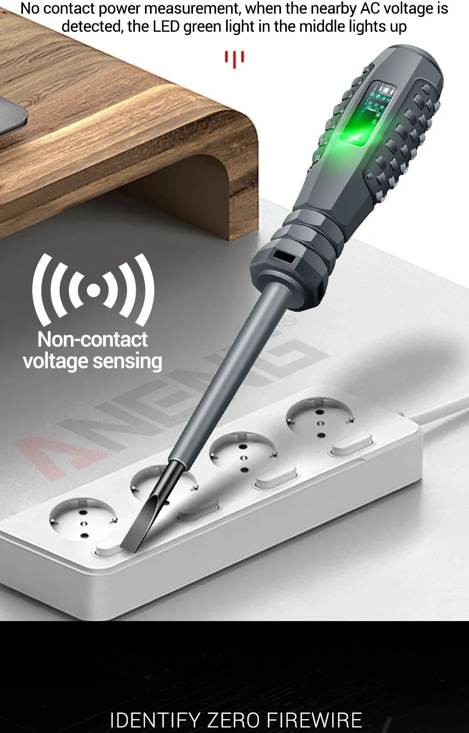 ANENG B05 Word/cross Screwdriver Tester Pen Strong Torque Highlight Meter Sensor Zero Live Detector with Indicator Electric Tool