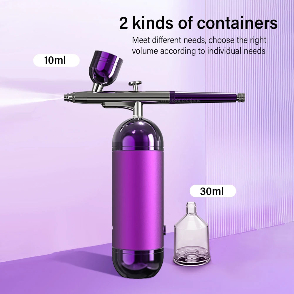 Portable Airbrush Nail With Compressor Airbrush Rechargeable Wireless Handheld Spary Gun for Nails Art Painting Craft