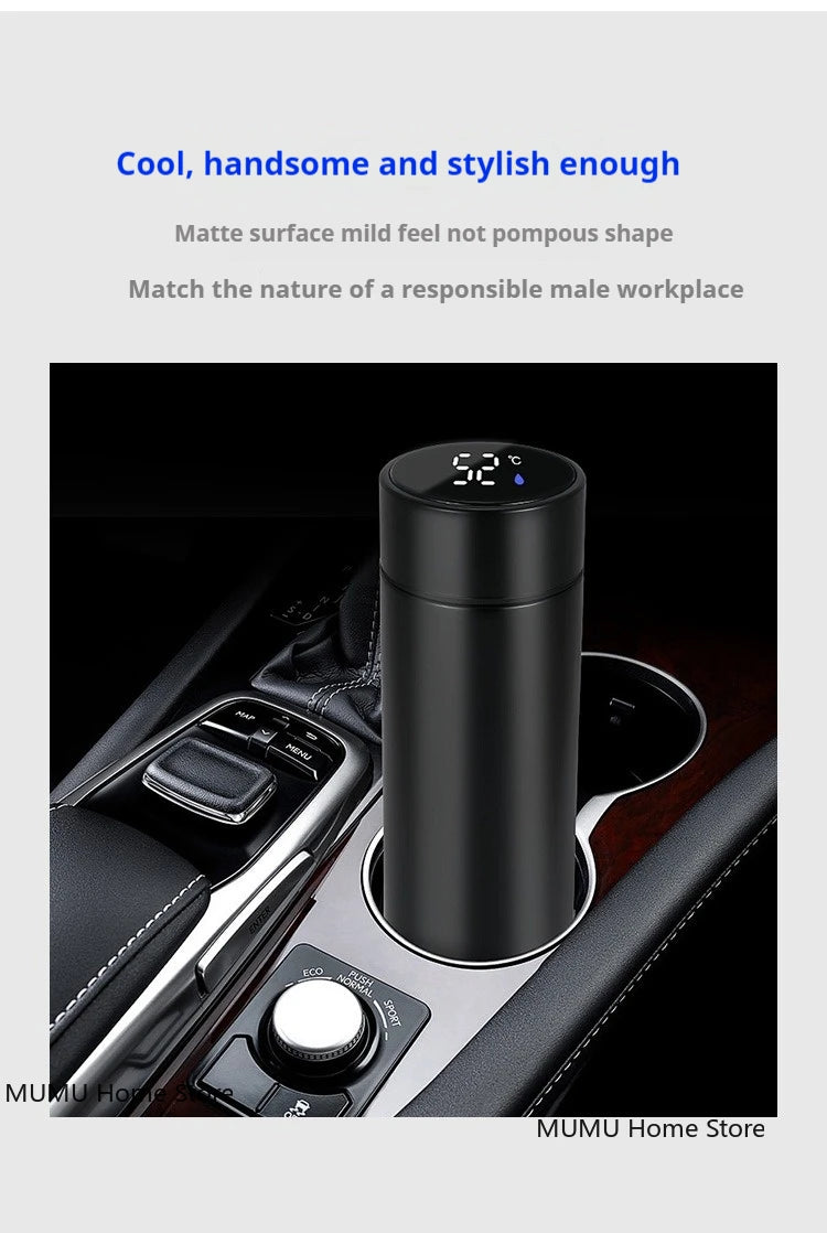 500ML Smart Thermos Bottle – LED Temperature Display Vacuum Flask | Insulated Sports Water Cup