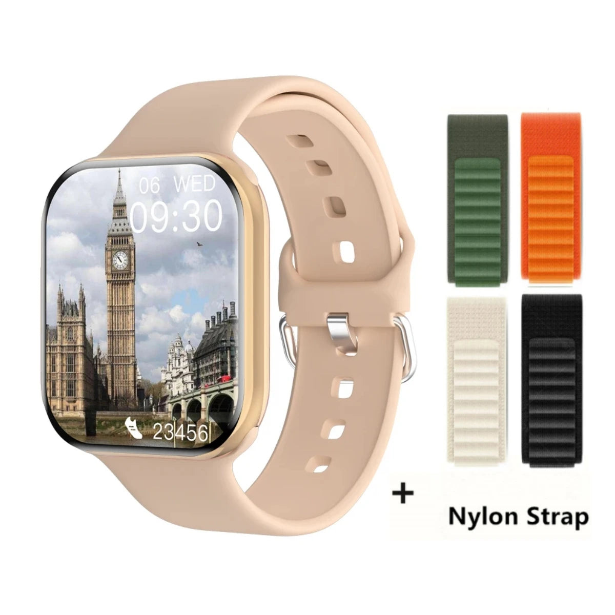 Smart Watch Series 10 – 1.9" OLED HD Screen, GPS, NFC, BT Calling, Wireless Charging, IP68 | iOS & Android | Multiple Strap Options