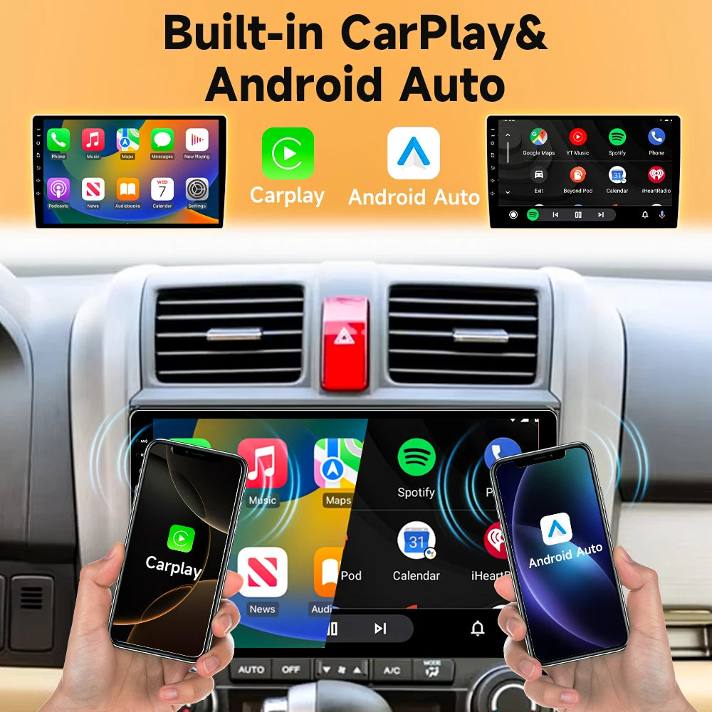 Carplay Car Radio For Honda CR-V 3 RE CRV 2007-2011 Android 16 Multimedia Video Player 2 Din Navigation GPS DVD Head Unit 8Core