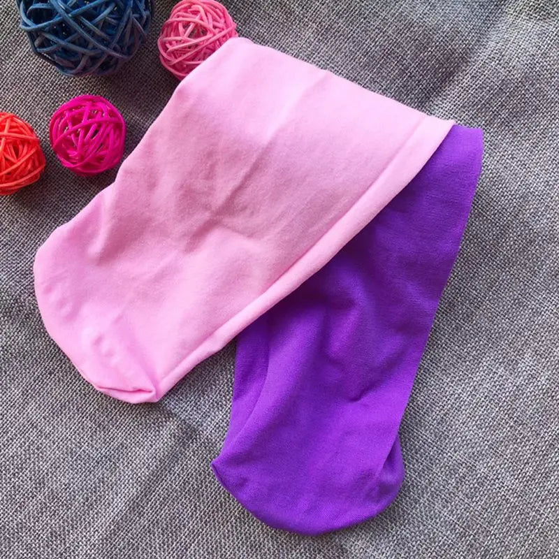 Candy Color Stretch Tights for Girls & Women — Soft Footed Dance Pantyhose