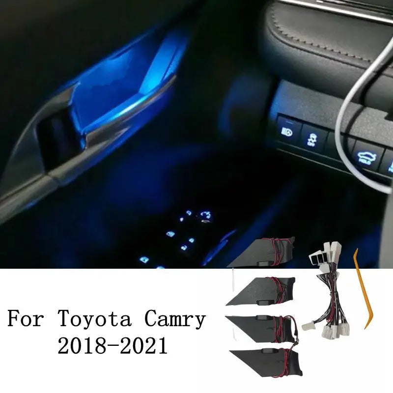 For Toyota CAMRY  2018 2019 2020 2021 Interior Door Bowl Lamp Refitting Handle Led Atmosphere Light Car Ambient Decorative Lamp
