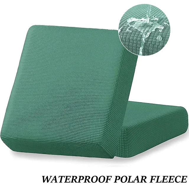 Waterproof Plain Sofa Cushion Cover Jacquard Elastic Sofa Slipcovers for Living Room Chaise Lounge L-shaped Sofa Seat Cover