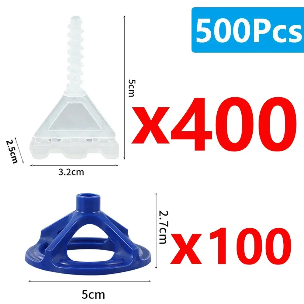 Tile Leveling System 600 Pc, Spiral Clips Spacers & Wedges