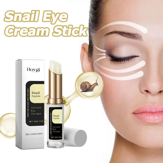 Hoygi Snail Essence & Collagen Eye Cream Stick 3g – Anti Dark Circles, Fine Lines, Puffiness & Eye Bags | Retinol & Niacinamide | CPNP Certified
