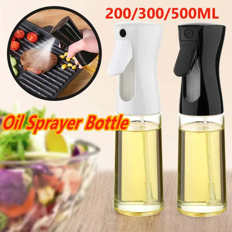 Clear Oil Spray Bottle - Cooking & BBQ Oil and Vinegar Mister