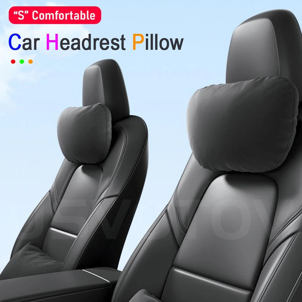 Tesla Car Headrest Neck Pillow – Head & Neck Support for Model 3, S, X, Y & Juniper