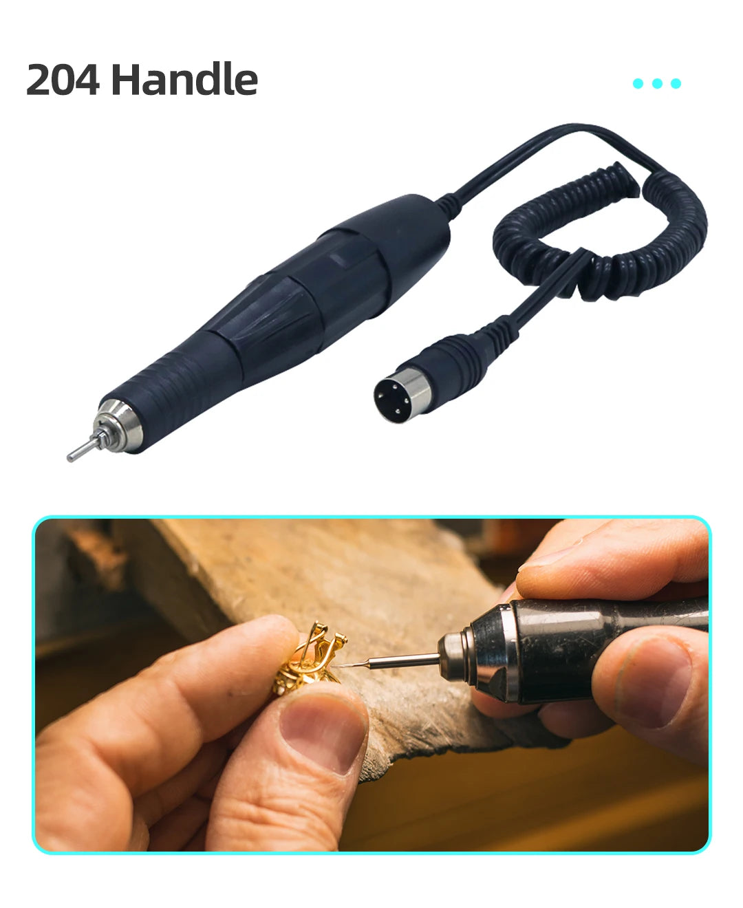 ECIN Dental Marathon Micromotor 35000RPM E TYPE 18 102 204 Handle Handpiece Polisher Grinder Lab Equipment Dentist Clinic Tools