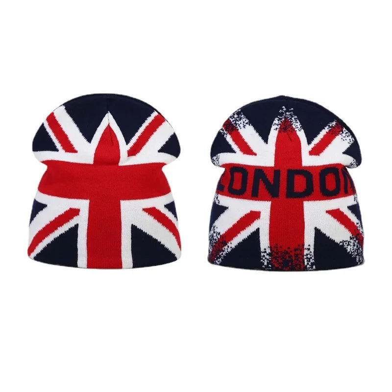 Y2K Letter Knit Beanie, Warm Ski Hat