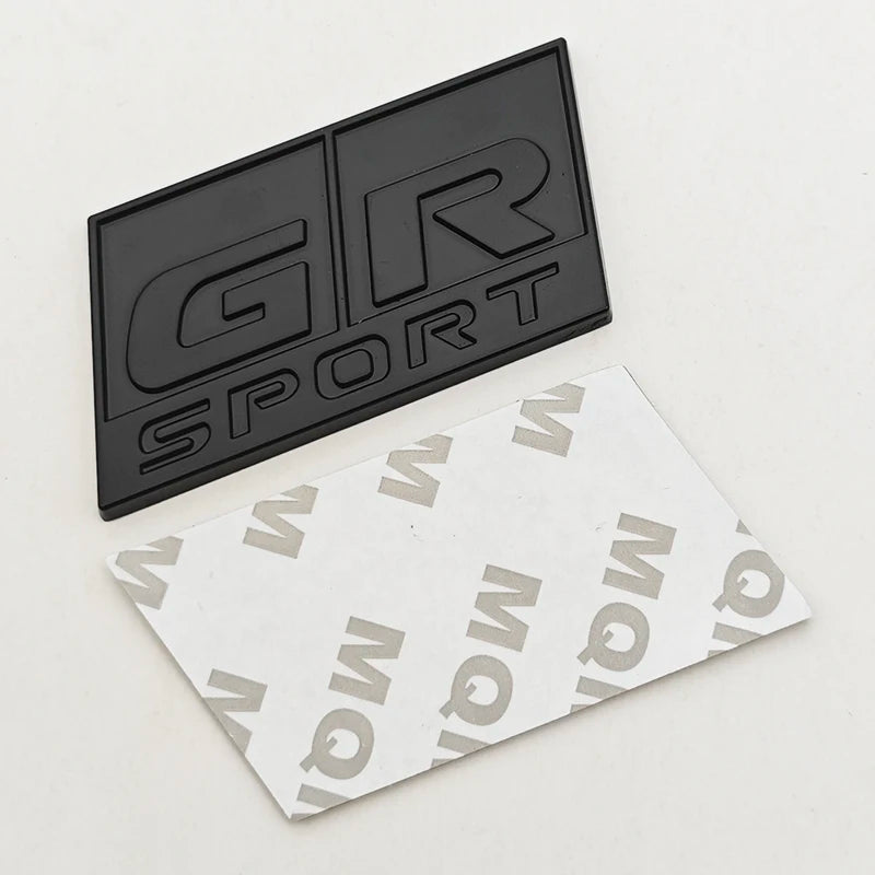 3D Metal Car Sticker GR SPORT Logo Fender Side Badge Rear Trunk Front Grille Emblem For Toyota Alphard Avensis Prius Crown Yaris