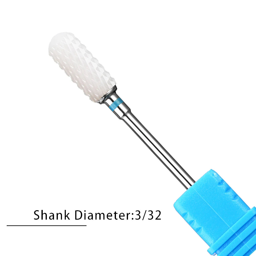 Nail Drill Bits Flame Ceramic Cutters for Manicure Electric Pedicure Nail Bits Gel Polish Remover Files Burr Nail Accessories