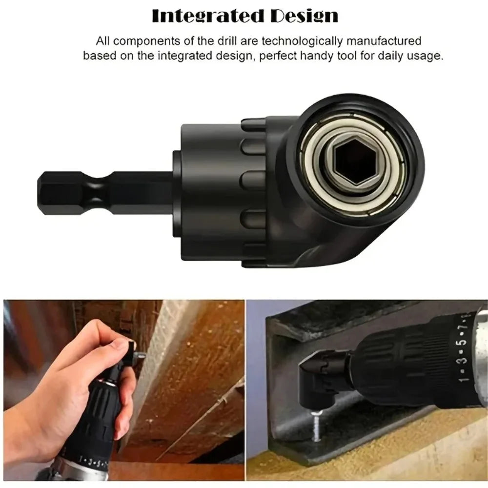 Flexible Drill Bit Extension, 90° & 105° Right Angle Adapter