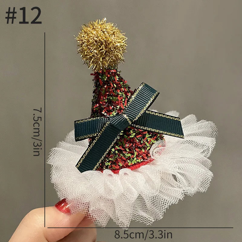 2026 Christmas Hair Clips Kawaii Christmas Headbands Hair Accessories Deer Ear Hairpin for Girl Photograph Prop Xmas Party Decor