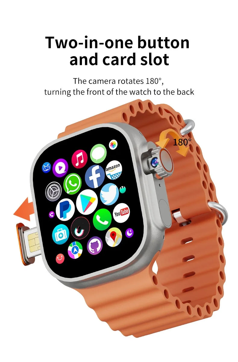 DW100 Pro Updated DW100 Pro Plus + Smartwatch With Touch ID 2.29inch Large Screen Rotary Camera NFC GPS Position WIFI Connect