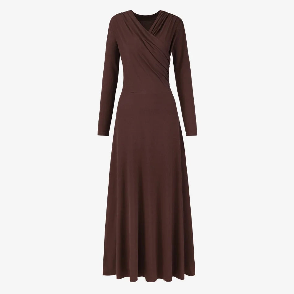 Flowy Wrap Maxi Dress — Lightweight Flattering Summer Dress