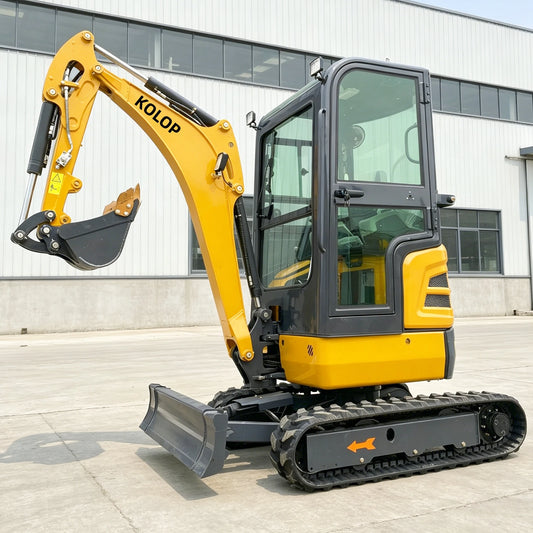 Enclosed Cab 2 Ton Mini Excavator 1 Ton 1.5Ton Tracked Mini Digger For Garden Customized CE EURO 5 Diesel Engine Fast Delivery