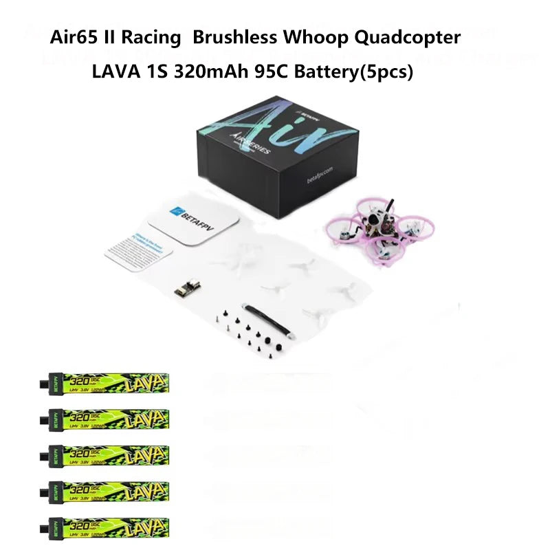 BETAFPV Air65 II Matrix FC 5in1 V2 Brushless Whoop Quadcopter For LAVA 1S II 320mAh Battery/Champion/Racing/Freestyle Drone NEW