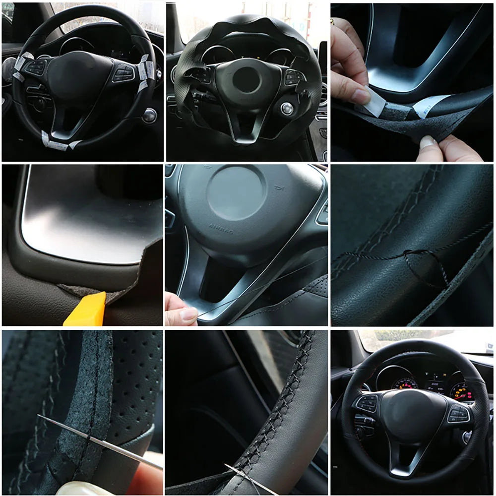 Nappa Leather Customized Car Steering Wheel Cover For Chevrolet Cruze Hatchback Sedan 2009-2014 Aveo 2011-2014 Orlando 2010-2015