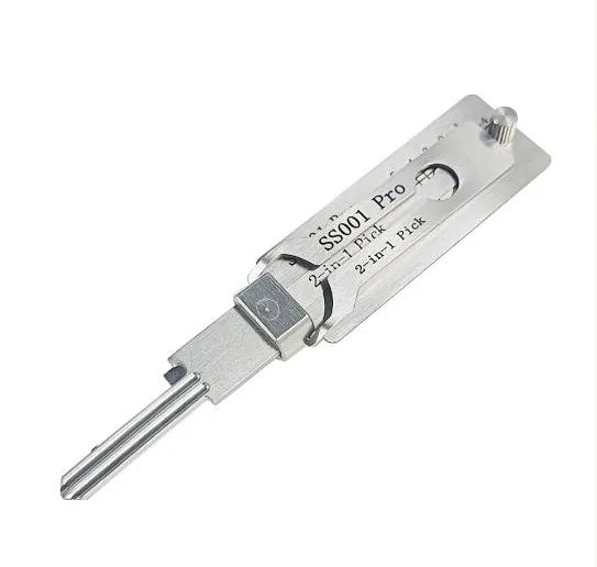 SS001 Stainless Steel Key Decoder & Lock Pick Set – 2-in-1 Precision Hook Tool with O-Ring Pickup Kit | Locksmith Repair Tool