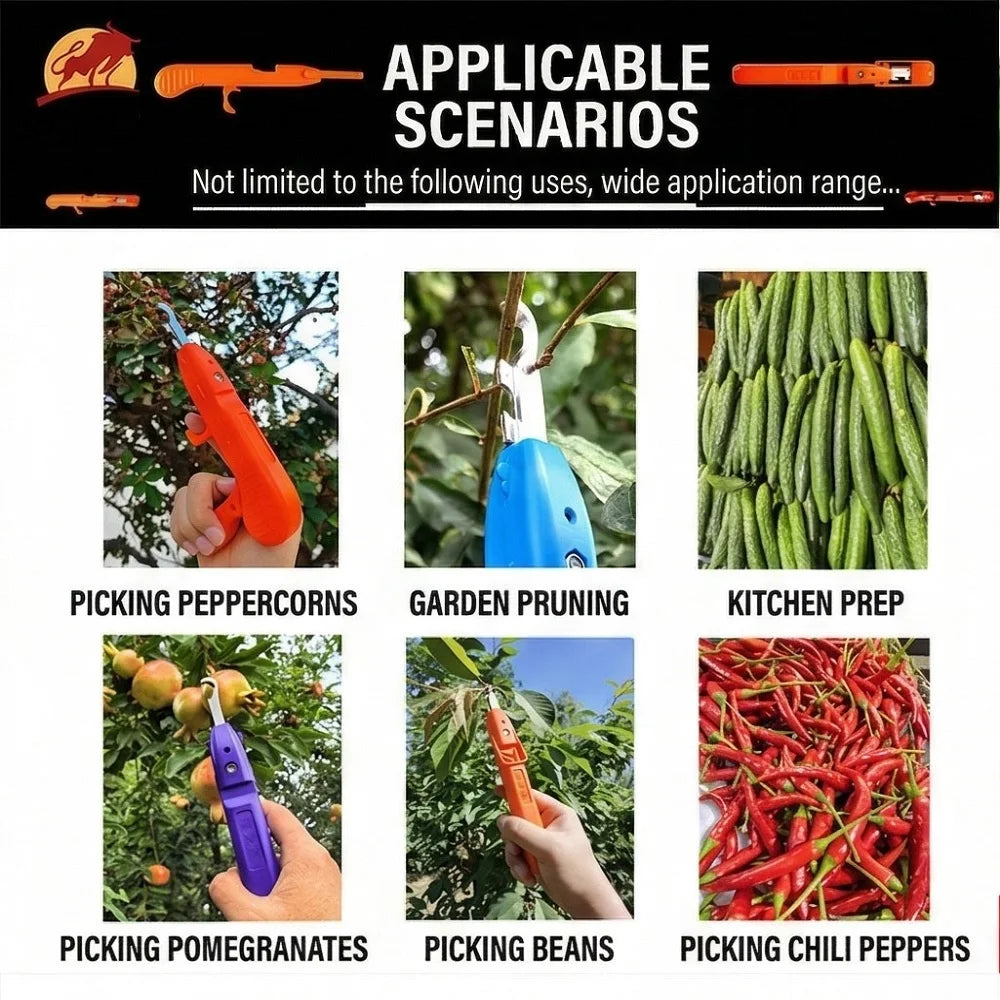 Multifunctional Fruit Picker Tool — Quick Garden Harvesting Head