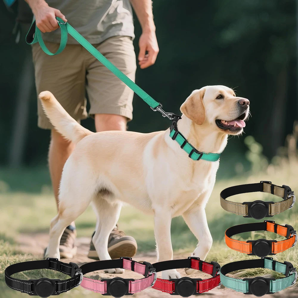 Reflective Dog Collar with Tracker Pocket - Medium Dogs – photo 6