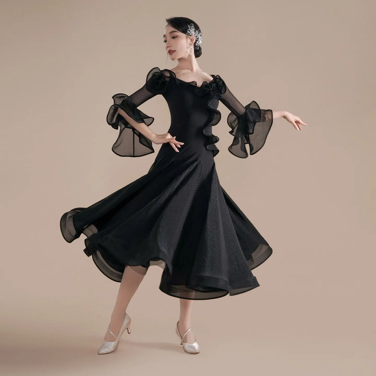 Women's modern ballroom competition dress