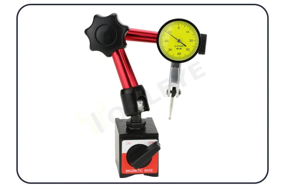 Lever Dial Indicator Magnetic Holder Measuring Probes Indicator Stand Magnetic Base Comparator Watch Tools Micrometer Dial Gauge