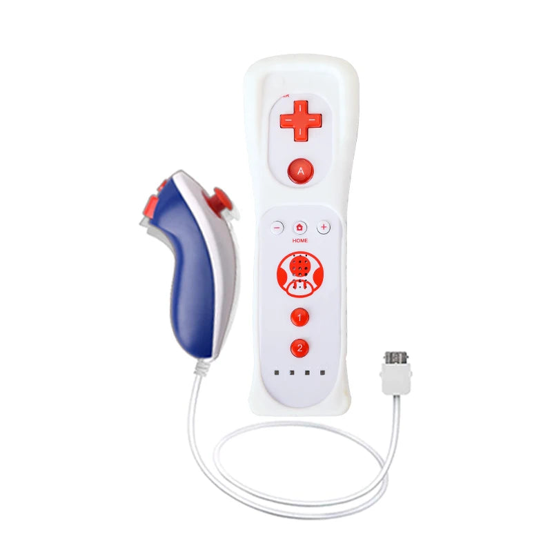 1 Set/2 Set Remote Controller with Nunchuck Controller for Wii Games Control for Wii Console Wireless Gamepad with Motion Plus
