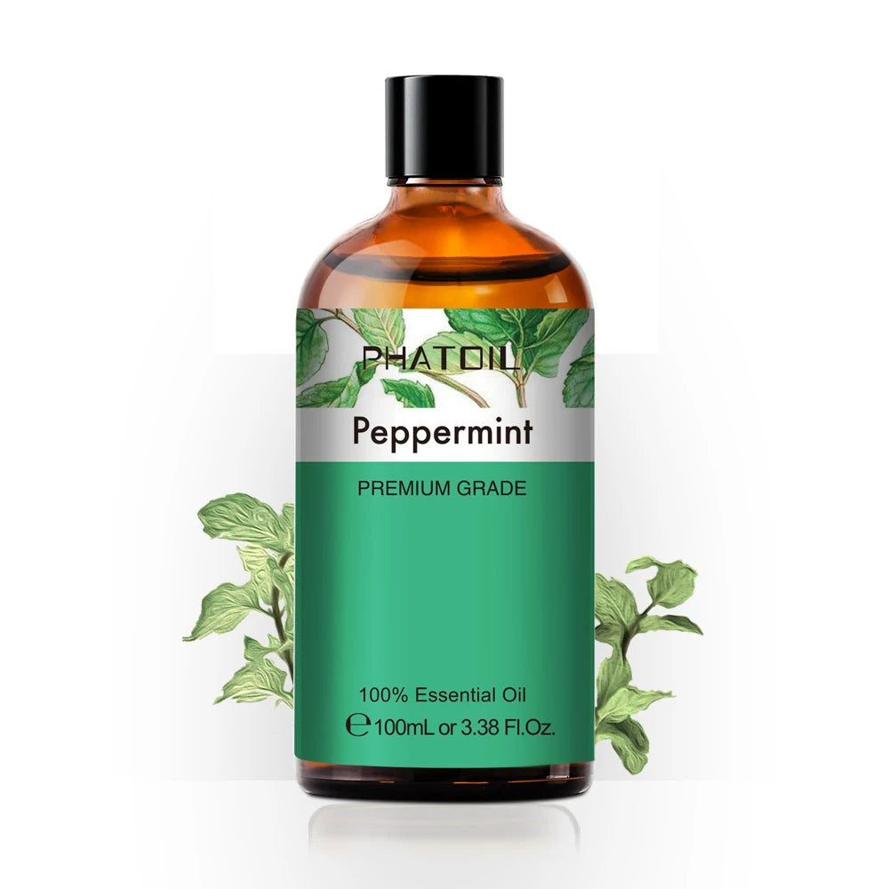 100ml Pure Essential Oil for Diffusers — Aromatherapy (Lavender, Rose, Peppermint & More)