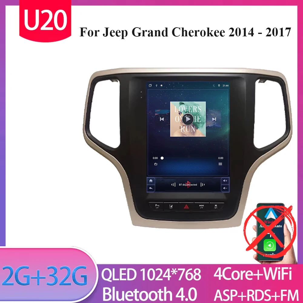 9. 7Inch For Jeep Grand Cherokee WK2 2014 - 2017 Wireless Carplay AutoRadio Car Radio Android 14 7862CPU Multimedia-player GPS