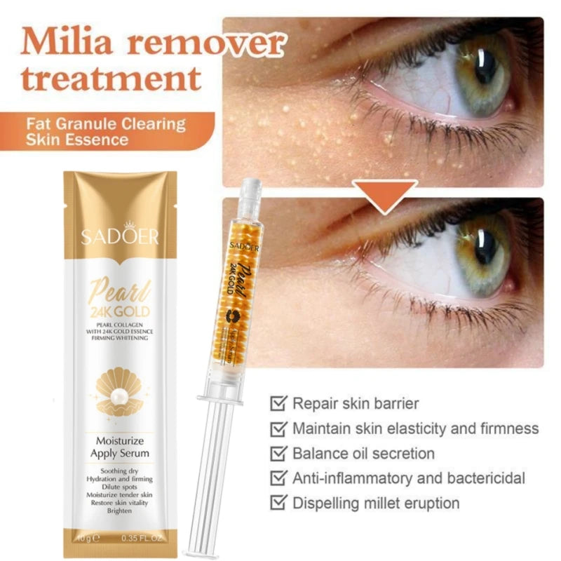 Fat Granules Removal Eye Serum Anti Dark Circle Eye Bags Fade Fine Line Essence Anti-Puffiness Moisturizing Skin Care Products