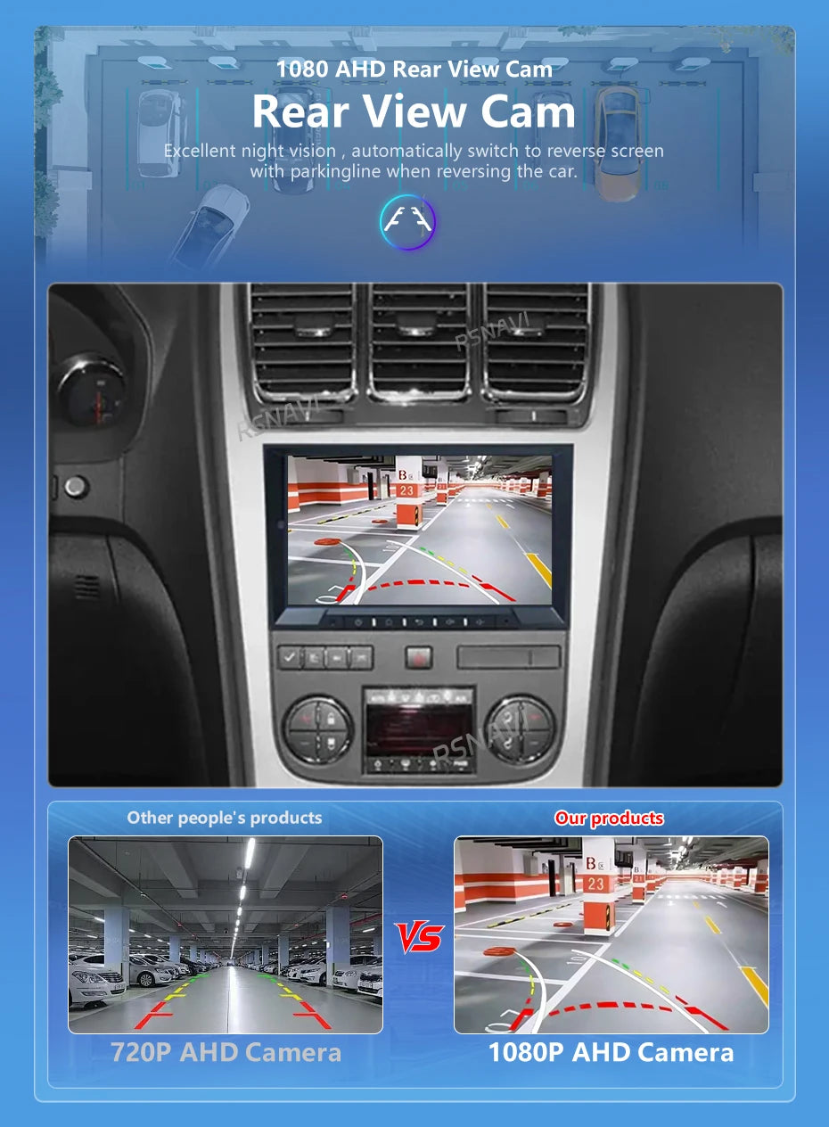 Android 16 Carplay Car Radio For Chevrolet Silverado Impala GMC Yukon Acadia Sierra Navigation GPS Multimedia Player stereo wifi