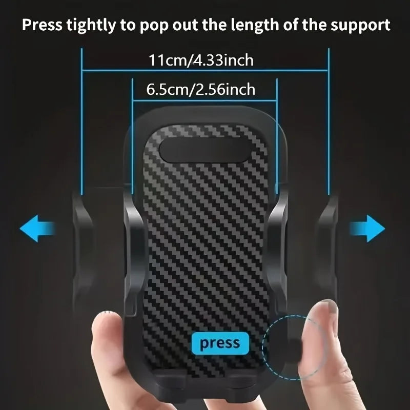 Suction Cup Car Phone Holder Mount - Dashboard Bracket Stand Compatible with iPhone, Samsung, Xiaomi and Huawei