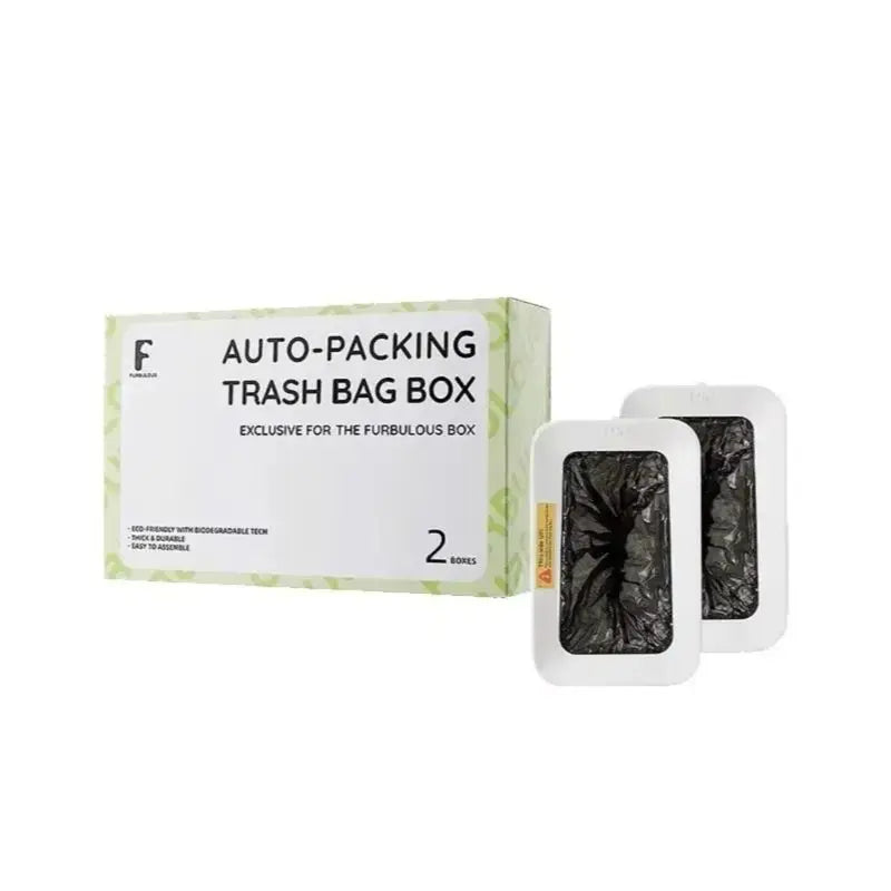 FURBULOUS Trash Bag Box Automatic Cat Litter Box Self Cleaning Smart Cat Sandbox Large Capacity Cats Litter Box Accessories