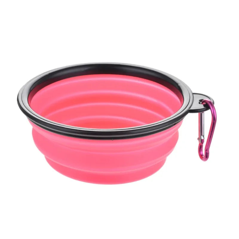 Collapsible TPR Pet Bowl - Portable Travel Food & Water