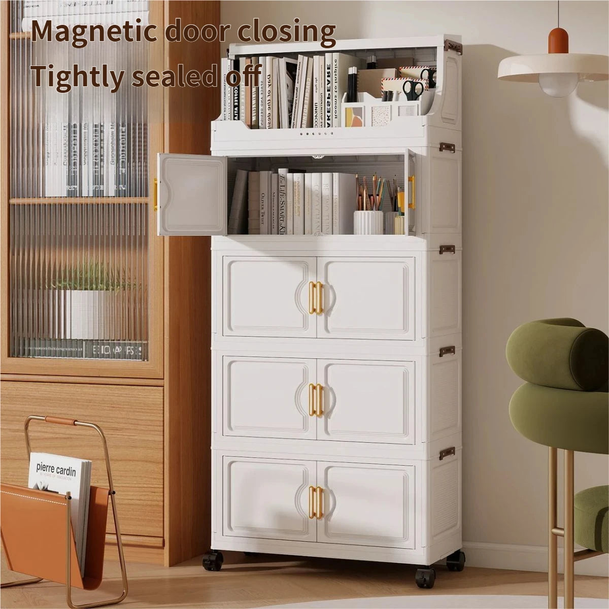 Foldable multi-tier snack and toy storage rack — view 14 of 24